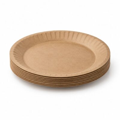 Dĩa giấy kraft 23cm
