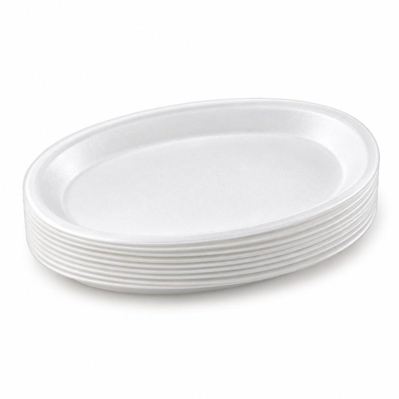 Dĩa xốp oval 26cm