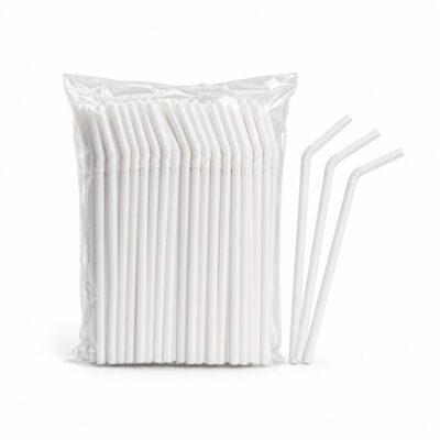 Ống hút nhựa 8mm uốn cong