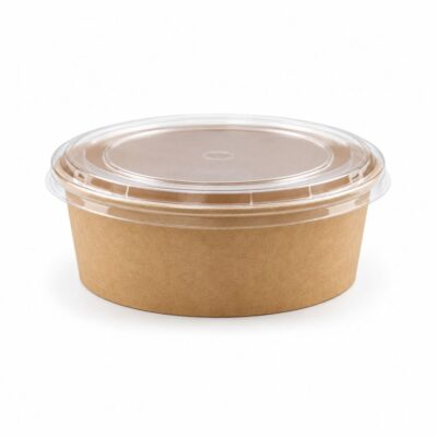 Tô giấy kraft 1000ml nắp PP
